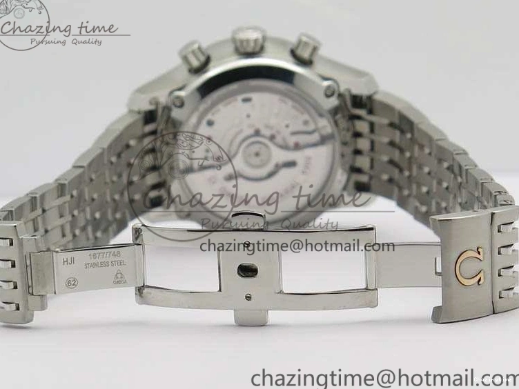 0403 HighQuality De Ville Chronograph SS OMF 1:1 Best Edition White Dial On SS Bracelet A 8151